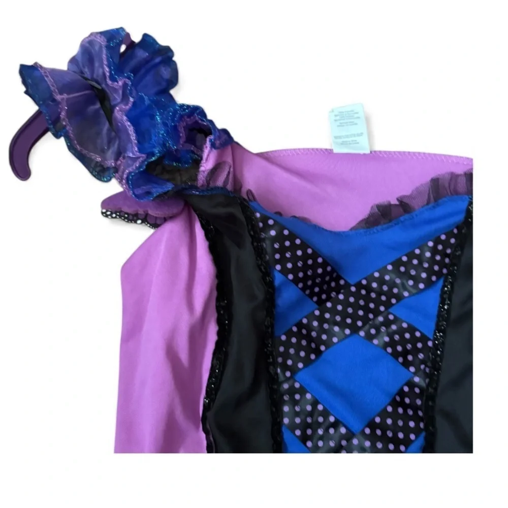Butterfly Costume Dress NEW Small 4-6 Purple Black Kids Halloween